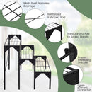 Outdoor 3 Tier Metal Plant Stand with Heavy Duty Rack for Multiple Use