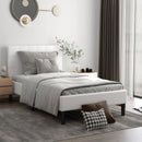 Platform Bed with Button Tufted Headboard by LJGDeals