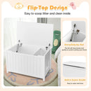 Wooden Cat Litter Box Enclosure with Top Opening Side Table Furniture by LJGDeals