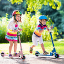 Folding Kick Scooter with 3 Adjustable Heights for Kids by LJGDeals