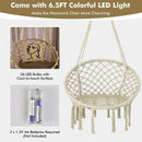 Hammock Chair LED Lights Hanging Swing Indoor Outdoor by LJGDeals