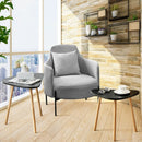 Set of 2 Modern Nesting Coffee Tables Triangular Tabletop Bamboo Legs by LJGDeals