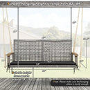 2-Person Patio Wicker Hanging Swing Chair by LJGDeals