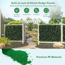 12 Pieces Artificial Peanut Leaf Hedges Panels by LJGDeals