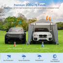 10 x 16/10 x 20 Feet Outdoor Heavy-Duty Carport with 2 Doors by LJGDeals