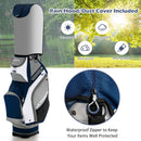 10.5 Inch Golf Stand Bag with 14 Way Dividers and 7 Zippered Pockets by LJGDeals
