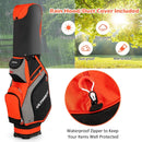 10.5 Inch Golf Stand Bag with 14 Way Dividers and 7 Zippered Pockets by LJGDeals