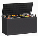 75 Gallon Heavy-Duty Outdoor Deck Box – Waterproof Patio Storage Box with Hinged Lid, Lockable & Easy Assembly by 2Dropme