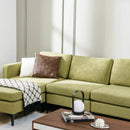 Modular L-shaped Sectional Sofa with Reversible Ottoman and 2 USB Ports by LJGDeals