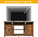 60”Industrial TV Stand Entertainment Center with Shelve and Cabinet-Brown by DirectDeals