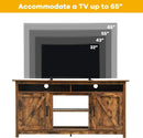60”Industrial TV Stand Entertainment Center with Shelve and Cabinet-Brown by LJGDeals