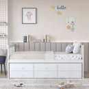 Twin Captain’s Bed with Trundle and 3 Storage Drawers by LJGDeals