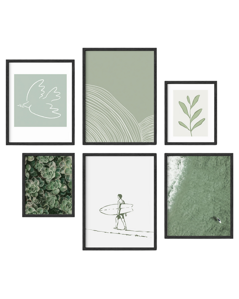 Zen gallery wall