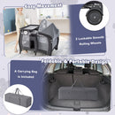 Portable Baby Nursery Center 4-in-1 Portable Travel Crib-Gray