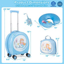 Kids Luggage Set with 14 Inches Carry-on Hardside Spinner Toddler Luggage and 10 Inches Backpack by LJGDeals