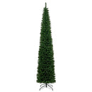 5/6/7/8/9 Feet Pre-lit Pencil Artificial Christmas Tree with 150/180/200//300/400 Warm White LED Lights by LJGDeals