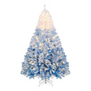 5/6/7/8 FT Artificial Christmas Tree with Warm White LED Lights and 8 Modes by LJGDeals