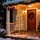 5/6/7 FT Lighted Birch Tree Pre-lit Twig Tree with 240/320/456 Warm White Light LED Lights