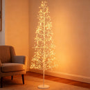 5/6/7 FT Lighted Birch Tree Pre-lit Twig Tree with 240/320/456 Warm White Light LED Lights