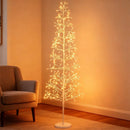 5/6/7 FT Lighted Birch Tree Pre-lit Twig Tree with 240/320/456 Warm White Light LED Lights by LJGDeals