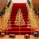 5/6/7 FT Lighted Birch Tree Pre-lit Twig Tree with 240/320/456 Warm White Light LED Lights by LJGDeals
