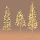 5/6/7 FT Lighted Birch Tree Pre-lit Twig Tree with 240/320/456 Warm White Light LED Lights by LJGDeals