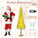 5/6/7 FT Whimsical Christmas Tree with Bendable Top and 216/290/366 Branch by LJGDeals