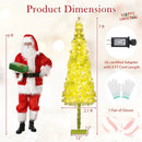 5/6/7 FT Whimsical Christmas Tree with Bendable Top and 216/290/366 Branch by LJGDeals
