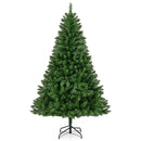 5/6/7 Feet Artificial Christmas Tree Hinged Xmas Tree with 7 Lighting Modes by LJGDeals