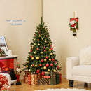 5/6/7 Feet Artificial Christmas Tree Hinged Xmas Tree with 7 Lighting Modes by LJGDeals