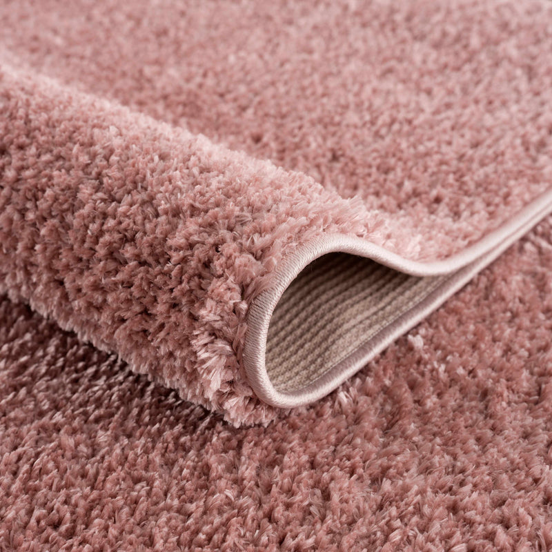 Judy Pink  Plush Washable Area Rug - Clearance