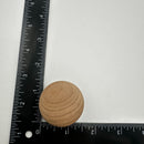 Wood Knob, Round with Wide Base