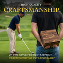 Luxurious Bar Gift Set Golf Whiskey Glasses Golf Ball Chillers Tongs Set In Premium Wood Box By The by The Wine Savant