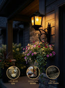 Solar Lamp Post with Flower Pot – Outdoor Garden & Patio Light – Multi Pack by 2Dropme