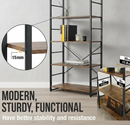Industrial Bookshelf – /4/5/6/Triple-Tier Metal Storage Shelf by 2Dropme