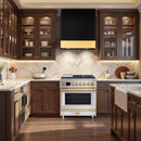 36 Inch Freestanding Custom Gas Range with 6 Sealed Burners Cooktop, Rapid Convection Oven, Natural Gas/LP Convertible - AK-G36N05A-1