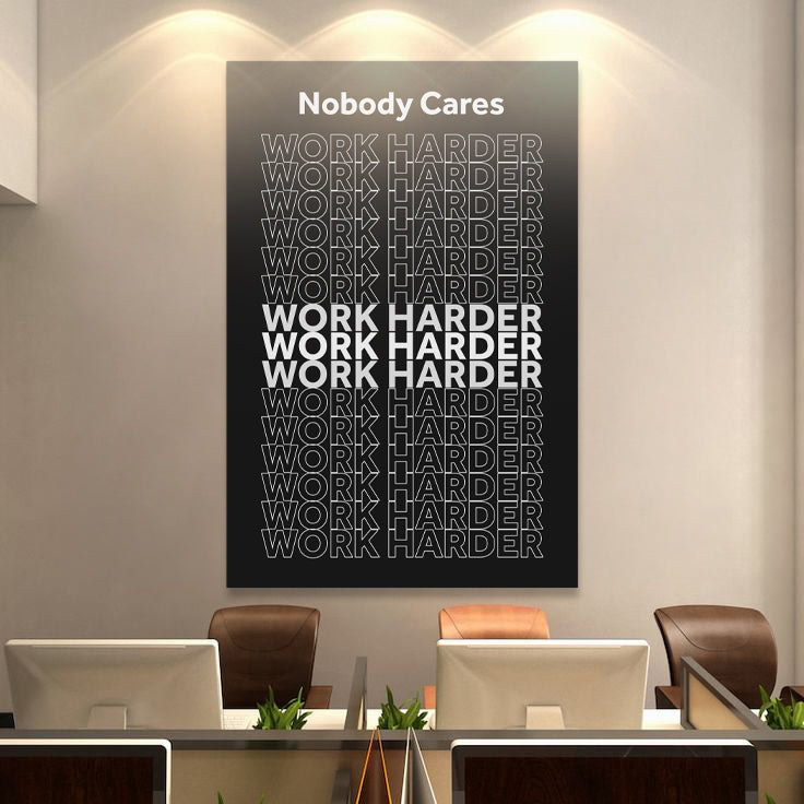 Work Harder Motivational Wall Sign, photo 5 of 10