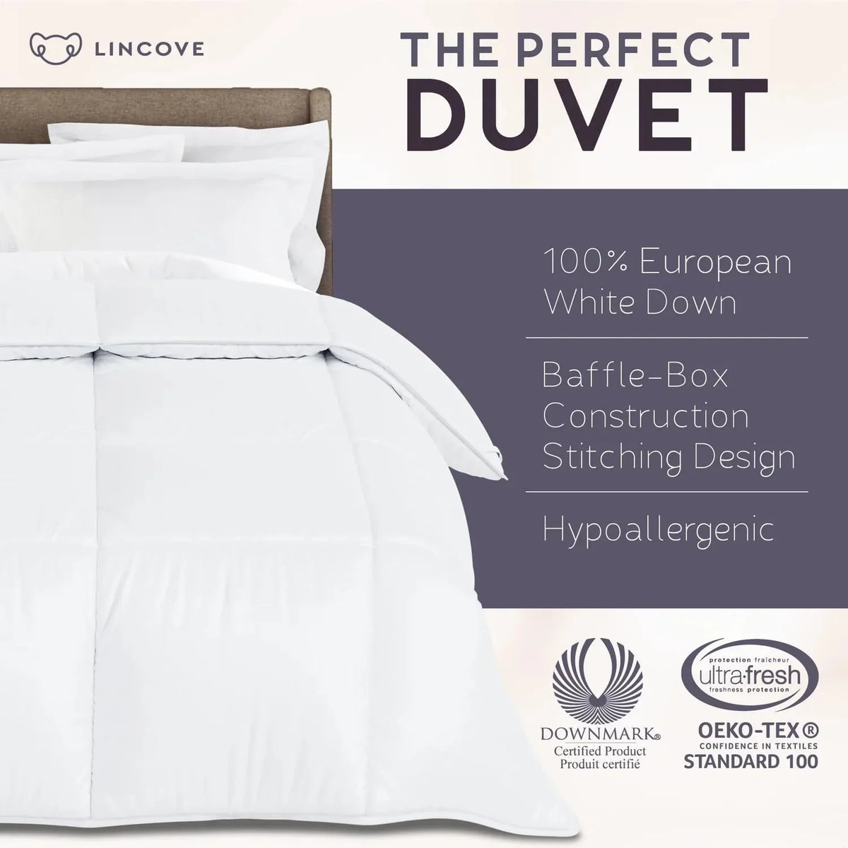 100% European Down Comforter Duvet Insert, photo 5 of 11
