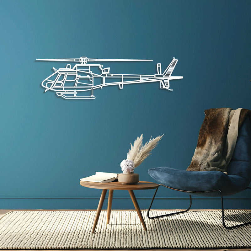 AS550 Fennec Metal Aircraft Wall Art - NCP0518