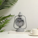 9.5" High Garden Antique Lantern Design Desk Clock (Grey) by JHY DESIGN
