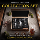 Whiskey Stones & Decanter Gift Set for Men & Women