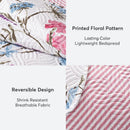 Kasentex Spring Floral Quilt Set - Lightweight & Reversible - Cozy & Stylish Bedding - Machine Washable, Room Decor, Graduation Gifts