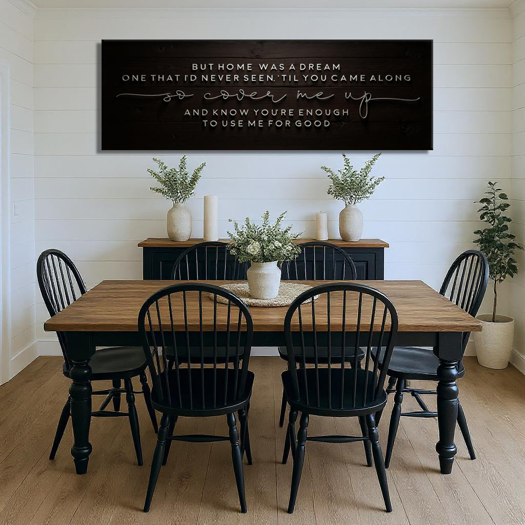 But Home Was a Dream Lyrics Wall Sign, photo 5 of 10