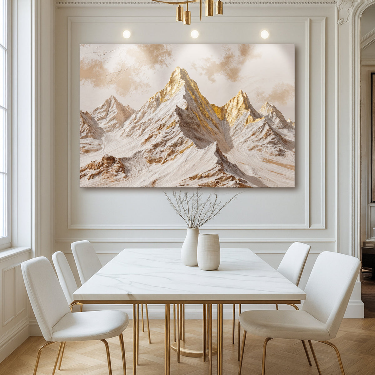Golden Peaks Wall Art, photo 3 of 10