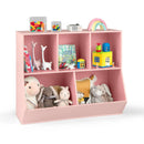 5-Cube Wooden Kids Toy Storage Organizer with Anti-Tipping Kits by LJGDeals