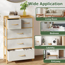 5-Drawer Dresser with Top Shelf for Bedroom-Natural by LJGDeals