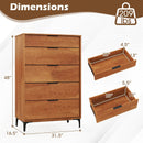 5-Drawer Dresser with Interlock System for Bedroom Living Room by LJGDeals