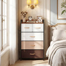 5-Drawer Fabric Dresser with Removable Bins by DirectDeals