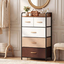 5-Drawer Fabric Dresser with Removable Bins by LJGDeals