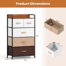 5-Drawer Fabric Dresser with Removable Bins by LJGDeals